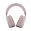 GUESS Metallic Triangle Logo on-ear Bluetooth slúchadlá V5.3 ružová