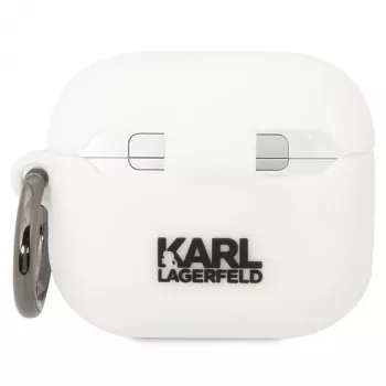 Karl Lagerfeld KLACA3SILKCW AirPods 3 puzdro biela silikón Karl & Choupette