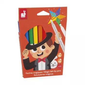 Janod Magic fixky meniace farbu, 10 farieb