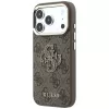 GUESS 4G & Big Resin Logo puzdro pre iPhone 17 Pro / 18 Pro - hnedá