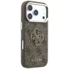 GUESS 4G & Big Resin Logo puzdro pre iPhone 17 Pro / 18 Pro - hnedá