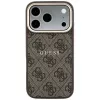 GUESS Embossed 4G Classic MagSafe puzdro pre iPhone 17 Pro Max / 18 Pro Max - hnedá