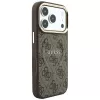 GUESS Embossed 4G Classic MagSafe puzdro pre iPhone 17 Pro Max / 18 Pro Max - hnedá