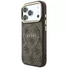 GUESS Embossed 4G Classic MagSafe puzdro pre iPhone 17 Pro / 18 Pro - hnedá