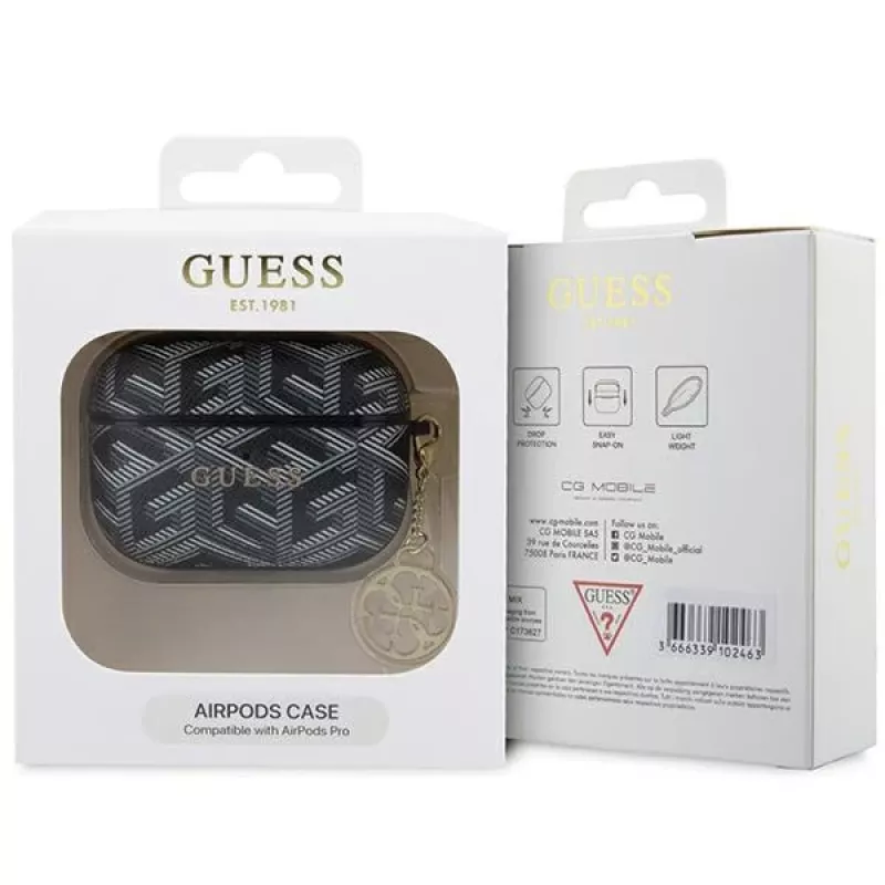 GUESS GCube Charm puzdro AirPods Pro - čierna