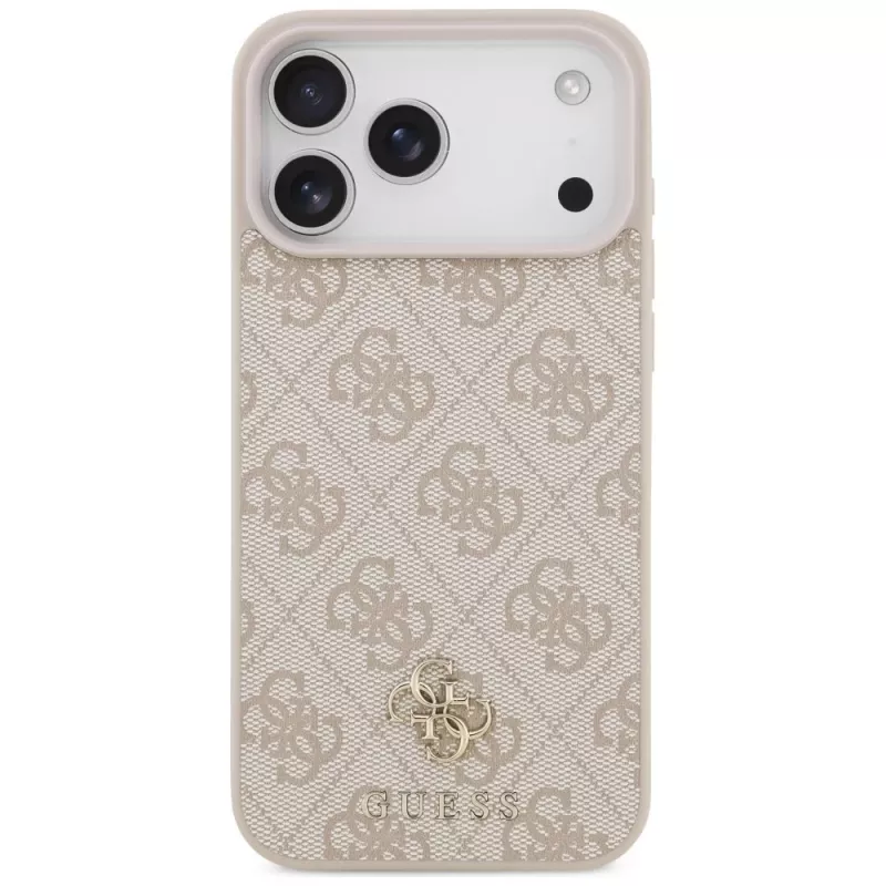 GUESS 4G Small Classic Logo MagSafe puzdro pre iPhone 18 Pro Max / 17 Pro Max - ružová