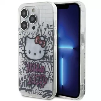 Hello Kitty HKHCP15XHDGPHT iPhone 15 Pro Max 6,7 palca biele hardcase IML Kitty On Bricks Graffiti