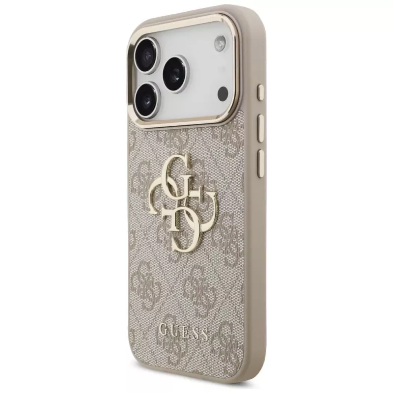 GUESS 4G Big Classic Logo puzdro pre Apple iPhone 17 Pro / 18 Pro - ružové zlato
