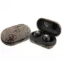 Guess GUTWSP4EGW True Wireless slúchadlá s nabíjacím puzdrom, Bluetooth 5.3, ENC, hnedá 4G Metal