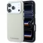 Karl Lagerfeld MagSafe puzdro so zrneným predĺženým logom pre iPhone 18 Pro / 17 Pro - béžová