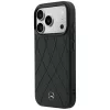 Mercedes-Benz kožené Crossed Lines MagSafe puzdro pre iPhone 18 Pro / 17 Pro - čierna