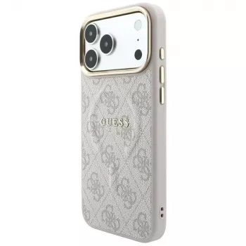 GUESS Embossed 4G Classic MagSafe puzdro pre iPhone 17 Pro / 18 Pro - ružová