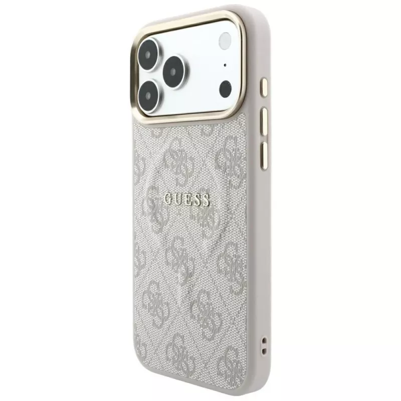 GUESS Embossed 4G Classic MagSafe puzdro pre iPhone 17 Pro / 18 Pro - ružová