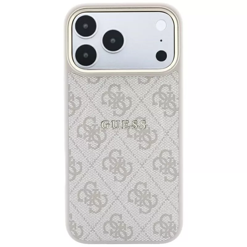 GUESS Embossed 4G Classic MagSafe puzdro pre iPhone 17 Pro / 18 Pro - ružová