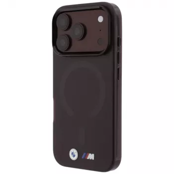 BMW M IML Frosted Metal Logo & Trims MagSafe puzdro pre iPhone 18 Pro Max / 17 Pro Max - burgundská