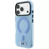 BMW M IML Frosted puzdro s kovovým logom & MagSafe pre iPhone 18 Pro Max / 17 Pro Max - modrá