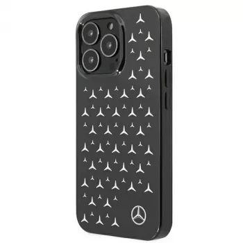 Mercedes-Benz MEHCP13LESPBK hardcase pre iPhone 13 Pro/13 6,1 palca - strieborný vzor hviezd čierna