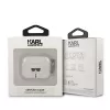 Karl Lagerfeld KLA3UKHGS puzdro AirPods 3 strieborná glitter Karl's Head