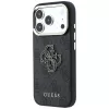 GUESS 4G & Big Resin Logo puzdro pre iPhone 17 Pro Max / 18 Pro Max - čierna