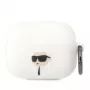 Karl Lagerfeld KLAPRUNIKH puzdro AirPods Pro biela silikón Karl Head 3D