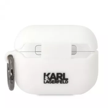 Karl Lagerfeld KLAPRUNIKH puzdro AirPods Pro biela silikón Karl Head 3D