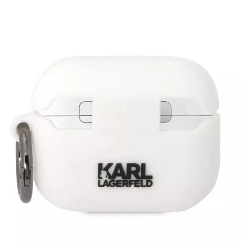 Karl Lagerfeld KLAPRUNIKH puzdro AirPods Pro biela silikón Karl Head 3D