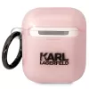 Karl Lagerfeld Ikonik Choupette puzdro AirPods 1/2 ružová