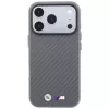 BMW M Carbon Metal Logo MagSafe puzdro pre iPhone 18 Pro Max / 17 Pro Max - sivá