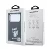Karl Lagerfeld IML Choupette Body Sketch Print MagSafe puzdro pre iPhone 18 Pro / 17 Pro - čierna