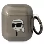Karl Lagerfeld KLA2HNIKTCK puzdro AirPods 1/2 čierna Karl's Head