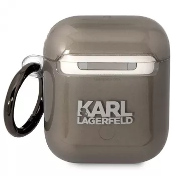 Karl Lagerfeld KLA2HNIKTCK puzdro AirPods 1/2 čierna Karl's Head