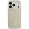 GUESS Croco Triangle Logo MagSafe puzdro pre iPhone 17 Pro - zlatá