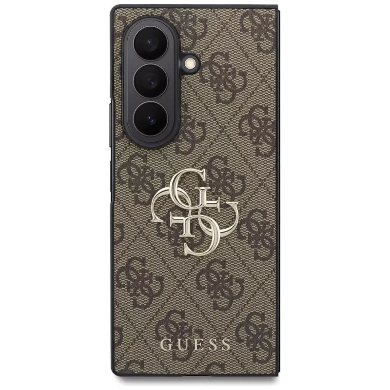 Guess Big 4G Logo puzdro pre Samsung Galaxy Z Fold 8 Ultra - hnedá