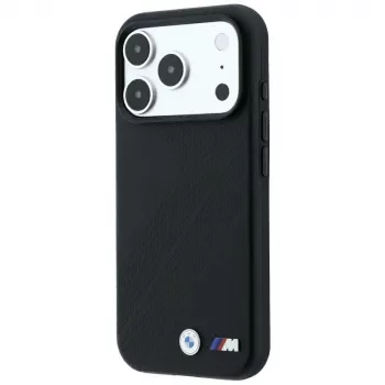 BMW M Tire Track Metal Logo MagSafe puzdro pre iPhone 18 Pro Max / 17 Pro Max - čierna