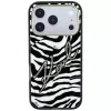 Karl Lagerfeld IML Signature Zebra Glitter MagSafe puzdro pre iPhone 18 Pro / 17 Pro - zlatá