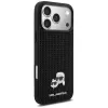 Karl Lagerfeld Rhinestones Karl & Choupette Pin puzdro pre iPhone 17 Pro Max - čierna
