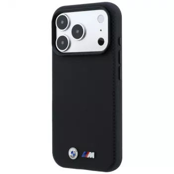 BMW M Quadrille Kevlar Metal Logo MagSafe puzdro pre iPhone 18 Pro / 17 Pro - čierna