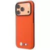 BMW M Quadrille Kevlar MagSafe puzdro pre iPhone 17 Pro Max / 18 Pro Max – oranžová s kovovým logom