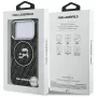 Karl Lagerfeld IML Glitter Karl & Choupette Heads Logo MagSafe puzdro pre iPhone 17 Pro čierna