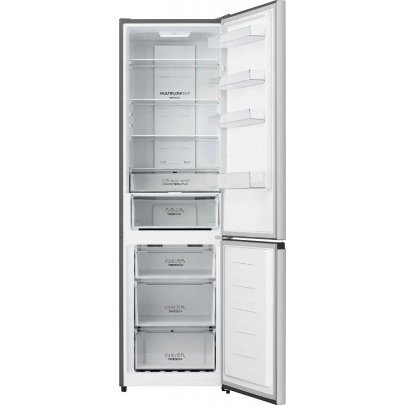 Gorenje NRK620DAXL4 voľne stojaca chladnička s mrazničkou NoFrost Plus, 331 l celkom, Dark Inox, energetická trieda D