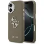 Guess Grained Big 4G Classic Logo puzdro pre Apple iPhone 17 - hnedá