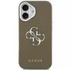 Guess Grained Big 4G Classic Logo puzdro pre Apple iPhone 17 - hnedá