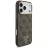 GUESS 4G Triangle Logo MagSafe puzdro pre iPhone 18 Pro Max / 17 Pro Max - hnedá
