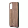 Mercedes-Benz Wood Line orech tvrdé puzdro pre Samsung Galaxy S20+ (SM-G985) - hnedá