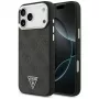GUESS 4G Triangle Logo MagSafe puzdro pre iPhone 18 Pro Max / 17 Pro Max - čierna a strieborná