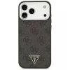 GUESS 4G Triangle Logo MagSafe puzdro pre iPhone 18 Pro Max / 17 Pro Max - čierna a strieborná