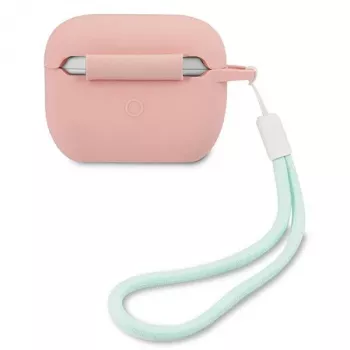 GUESS GUACAPLSVSPG AirPods Pro puzdro silikón Vintage Pink zelená