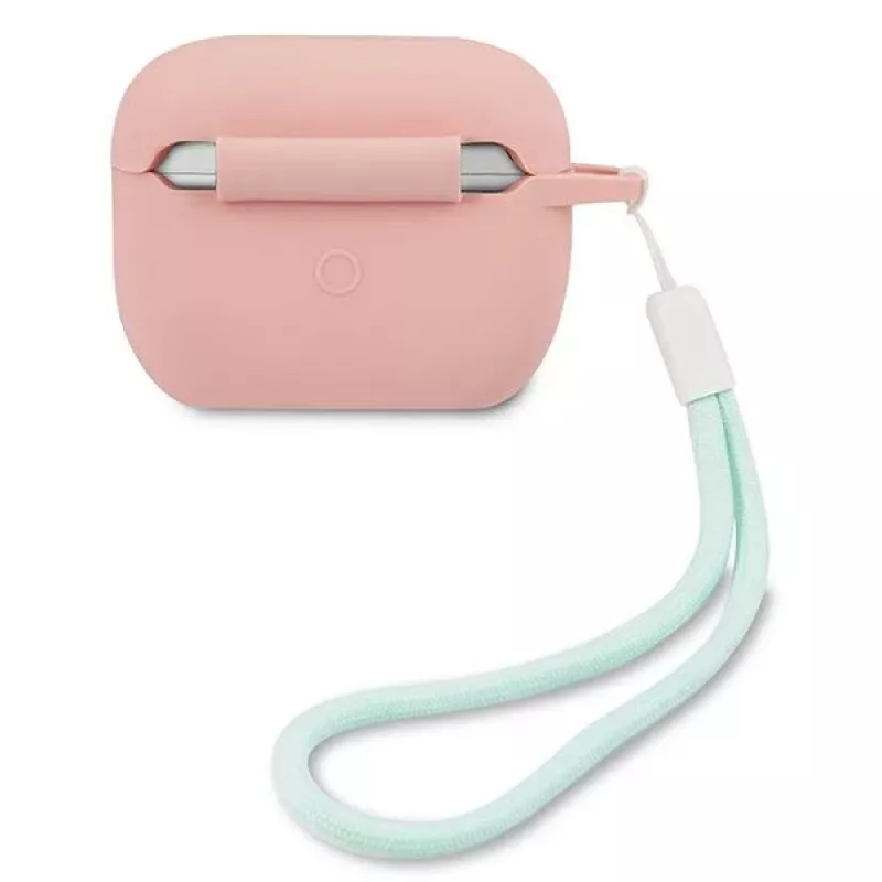 GUESS GUACAPLSVSPG AirPods Pro puzdro silikón Vintage Pink zelená
