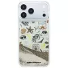 Karl Lagerfeld Liquid Glitter Beach & Sand puzdro pre iPhone 18 Pro Max / 17 Pro Max – béžová