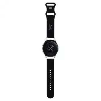 Hello Kitty silikónový náramok s hlavou Kitty pre smart hodinky, 22 mm, čierna